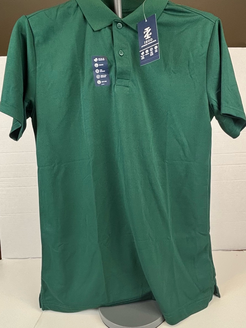 NWT IZOD Approved Schoolwear Green Performance Polo Shirt - Youth XL 18/20